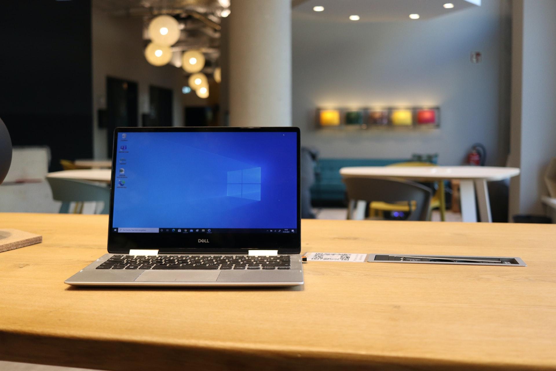 Dell Laptop on Desk