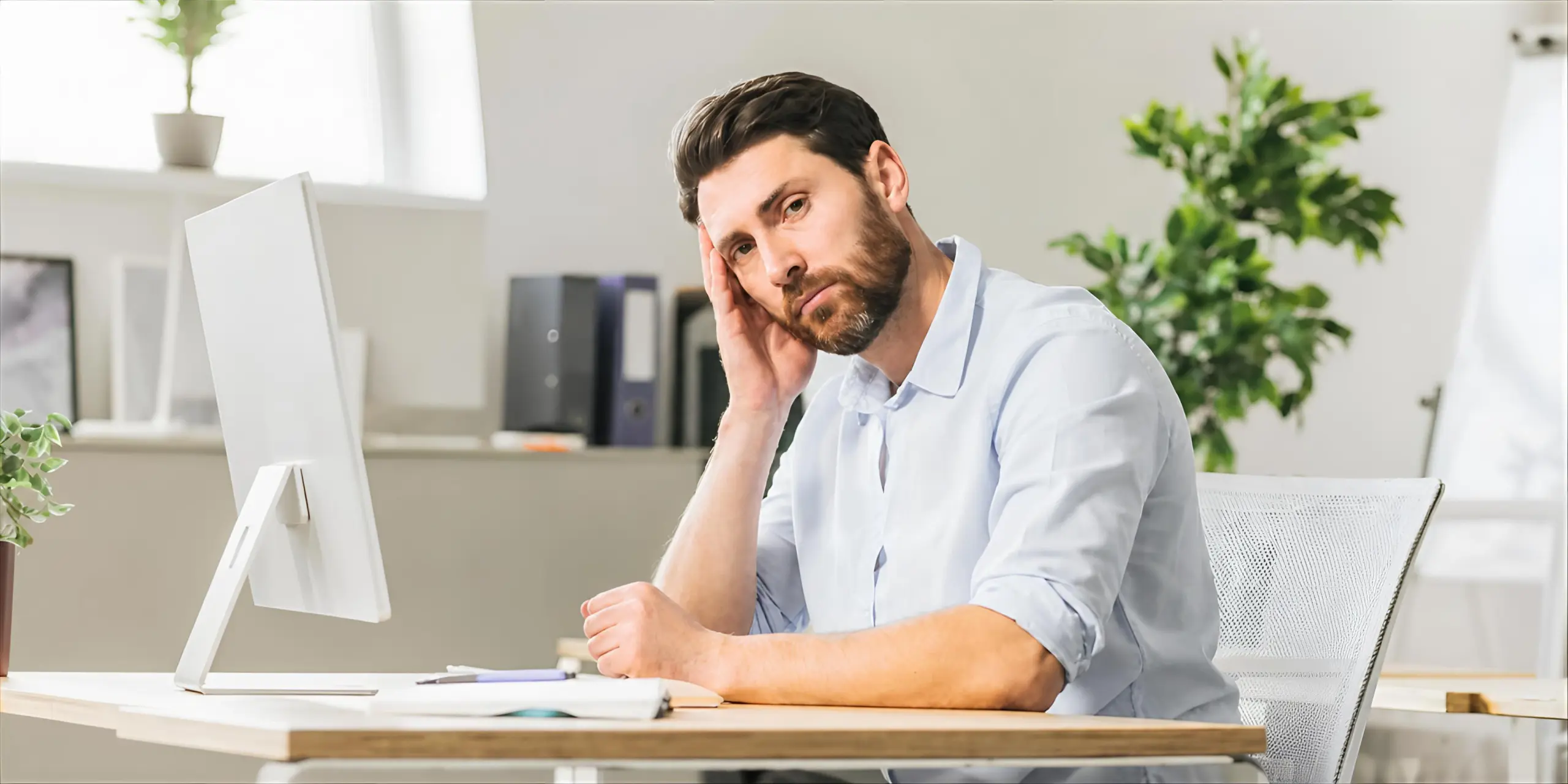 Small business team dealing with common IT problems and technology issues